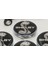 Mustang Shelby Kobra Logo Jant Göbeği Kapak Seti 60MM 3