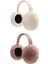 2 Adet Peluş Kulak Isıtıcı Katlanır Rahat Termal Kulak Muffs Açık Kulaklıklar Beyaz Koyu Pembe (Yurt Dışından) 1