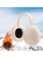 2 Adet Peluş Kulak Isıtıcı Katlanır Rahat Termal Kulak Muffs Açık Kulaklıklar Beyaz Gri (Yurt Dışından) 4
