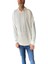 Over Up Ekru Basic Oversize 3 Iplik Kanguru Cep Kapüşonlu Sweatshirt 5