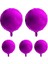 Fuşya Pembe Renk Yuvarlak Şekilli Folyo Balon 45 cm 5 Adet 1