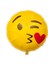 Sarı Renk Şaşkın Ifade Emoji Smiley Folyo Balon 45 cm 1