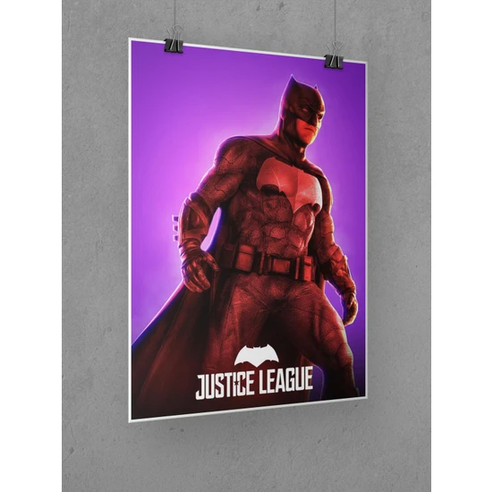 Adalet Birliği Poster 45X60CM Batman Afiş - Kalın Poster Kağıdı Dijital Baskı