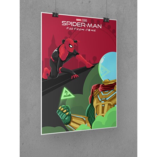 Spiderman Far From Home Poster 45X60CM Örümcek Adam Afiş - Kalın Poster Kağıdı Dijital Baskı