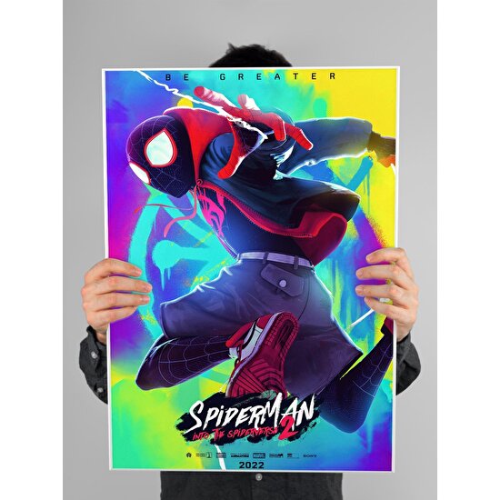 Spiderman Into The Spider Verse 2 Poster 60X90CM Örümcek Adam Afiş - Kalın Poster Kağıdı Dijital Baskı