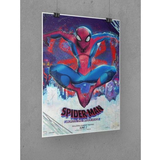 Spiderman Poster 45X60CM Örümcek Adam Afiş - Kalın Poster Kağıdı Dijital Baskı