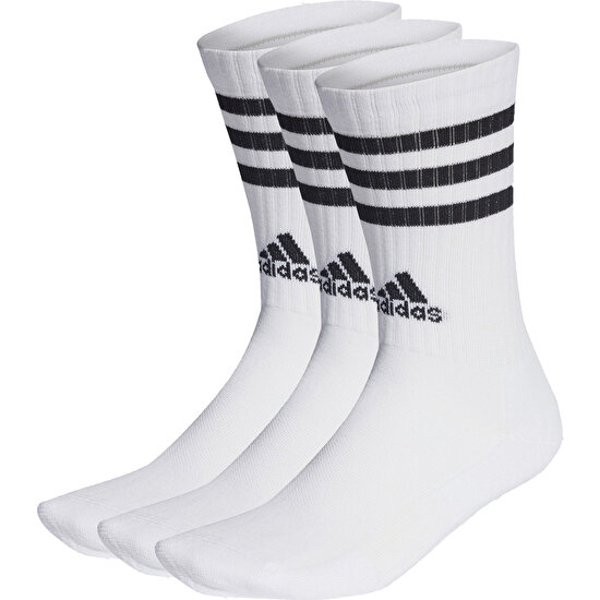 adidas Beyaz - Siyah Unisex Spor Çorap HT3458 3s C Spw Crw 3p