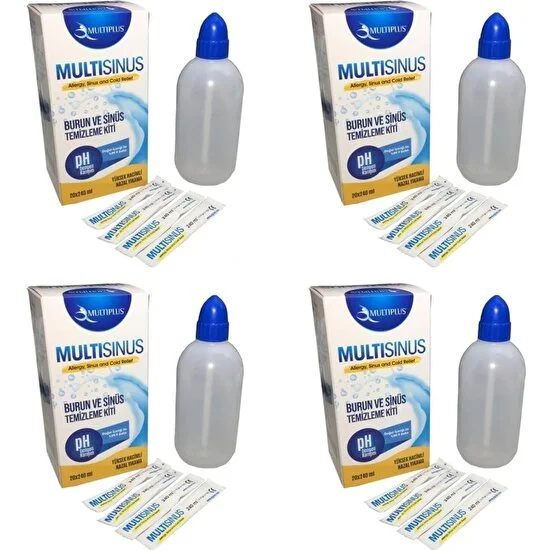 Multiplus Multi Sinüs Rinse Burun ve Sinüs Temizleme Kiti 4'lü Paket