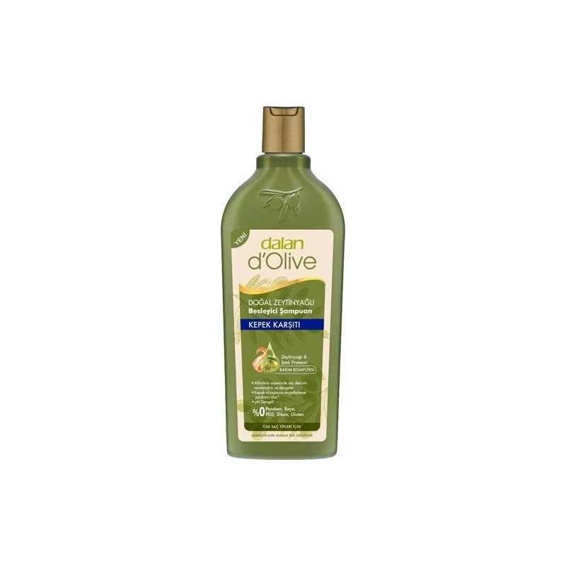 Dalan D'olive 400 ml Kepek Şampuan Zeytinyağı ile Saç Dökülmesine Karşı Etkili Nemlendirici Formül