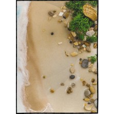 SHOP365 Sahil Kıyısı Taşlar ve Bitkiler Manzara Poster P-000404