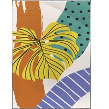 SHOP365 Palmiye Yaprağı Şekiller Modern Poster P-001623