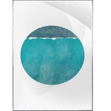 SHOP365 Şekiller Okyanus Renkleri Modern Poster P-002538