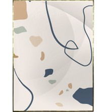 SHOP365 Toprak Renk Tonları Şekil Tasarım Modern Poster P-002491