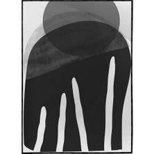 SHOP365 Şekiller Siyah Beyaz Renkler Modern Poster P-002956