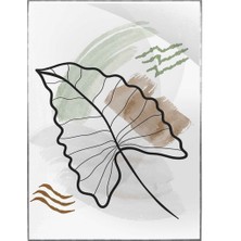 SHOP365 Yapraklar ve Şekiller Modern Poster P-003095
