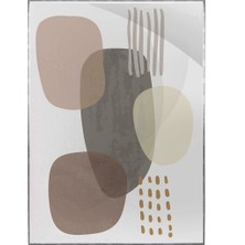 SHOP365 Şekiller ve Çizgiler Toprak Tonları Modern Dekoratif Poster P-002449