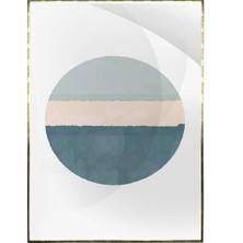 SHOP365 Şekiller Okyanus Renkleri Modern Poster P-002537