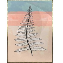 SHOP365 Doğa Ağaç ve Bitki Mavi Pastel Renkler Modern Poster P-004225