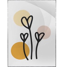 SHOP365 Yapraklar ve Şekiller Modern Poster P-003271