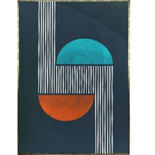 SHOP365 Şekiller Karışık Renkler Modern Poster P-004309