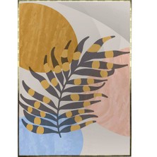 SHOP365 Yapraklar ve Şekiller Modern Poster P-003278