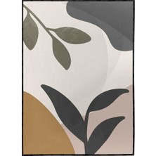 SHOP365 Yapraklar ve Şekiller Karışık Renkler Modern Poster P-003559