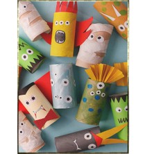 SHOP365 El Işi Cadılar Bayramı Temalı Çocuklar Için Canavarlar Poster P-000158