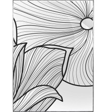 SHOP365 Lotus Çiçeği Çizim Modern Dekoratif Poster P-000838