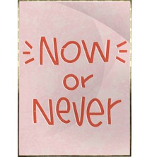 SHOP365 Now Or Never Ingilizce Yazı Motivasyon Poster P-000500