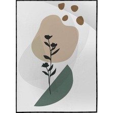 SHOP365 Yapraklar ve Şekiller Modern Poster P-001078