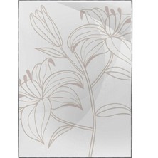 SHOP365 Çiçek Gri Renkler Modern Poster P-000925