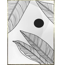 SHOP365 Bitki Yapraklar ve Şekiller Modern Poster P-000819