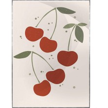 SHOP365 Kirazlar Meyve Pastel Renkler Modern Poster P-001090
