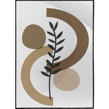 SHOP365 Yapraklar ve Şekiller Modern Poster P-001062
