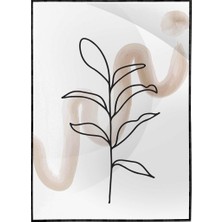 SHOP365 Yapraklar ve Şekiller Modern Poster P-003256