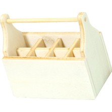 Manual 1:12 Bebekhouse Araç Kutusu Süsleri Mobilya Hediyeler İçin Dollhouse Aksesuarları Ahşap (Yurt Dışından)