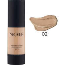 Mattifying Extreme Wear Spf 15 Yoğun Kapatıcı Mat Bitişli Fondöten - 02 Natural Beige