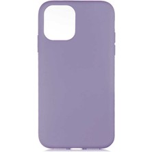 Case 4U Apple iPhone 11 Pro Max Kılıf LSR Lansman Kapak İçi Kadife Soft Yumuşak Dokulu Liquid Silikon Mor