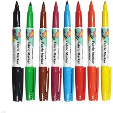 Lineplus Tekstil Kumaş Kalemi Markörü 8 Li Keçeli Kalem Fabric Marker Tekstil Markörü 8 Renk 1  Paket