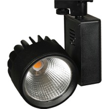 Sunlight Mega Cob Siyah Led Ray Spot 40 Watt Monofaze Beyaz, Gün Işığı