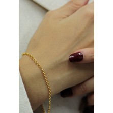 Diamine 14 Ayar Altın Doç Bileklik