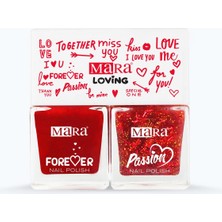 Mara Forever & Passion Nail Polish 2'li Oje - Sevgililer Gününe Özel