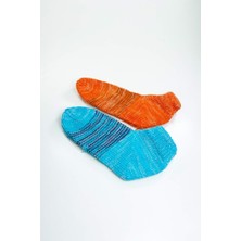 Royaleks 2 Çift El Örgüsü Kışlık Şık Kadın Yün Patik Set 13