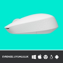 Logitech M171 USB Alıcılı Kablosuz Kompakt Mouse - Beyaz