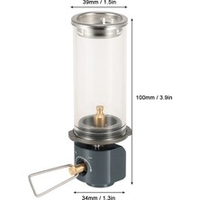 Tomshoo Gaz Lambası Işığı Bütan Gaz Işığı Fener Açık (Yurt Dışından)