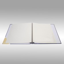 Nrcn 50 Yaprak [100 SAYFA]-31X32 cm Manyetik Yapışkanlı Ciltbezli Fotoğraf Albümü Lacivert