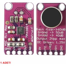 Alkatronik Max9814 Amplikatörlü Analog Mikrofon Modülü Ses Algılama Sensörü