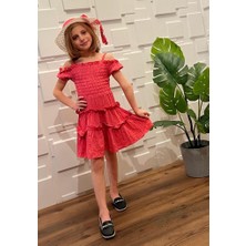Ganixi Kız Çocuk Elbise Şapkalı İlkbahar & Yaz