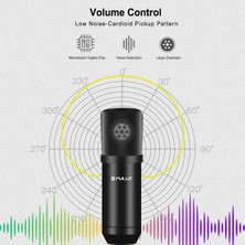 Puluz Kol ve Montaj ve USB Ses Kartı ile Kondenser Mikrofon (Yurt Dışından)