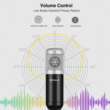 Puluz Kol ve Montaj ve USB Ses Kartı ile Kondenser Mikrofon (Yurt Dışından)